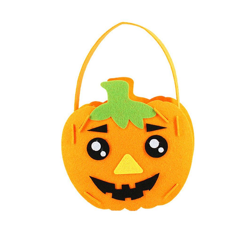 Or Treat Ornament Tote Bag For Kids Halloween Bag Storage Bucket Halloween Candy Bag Gift Basket