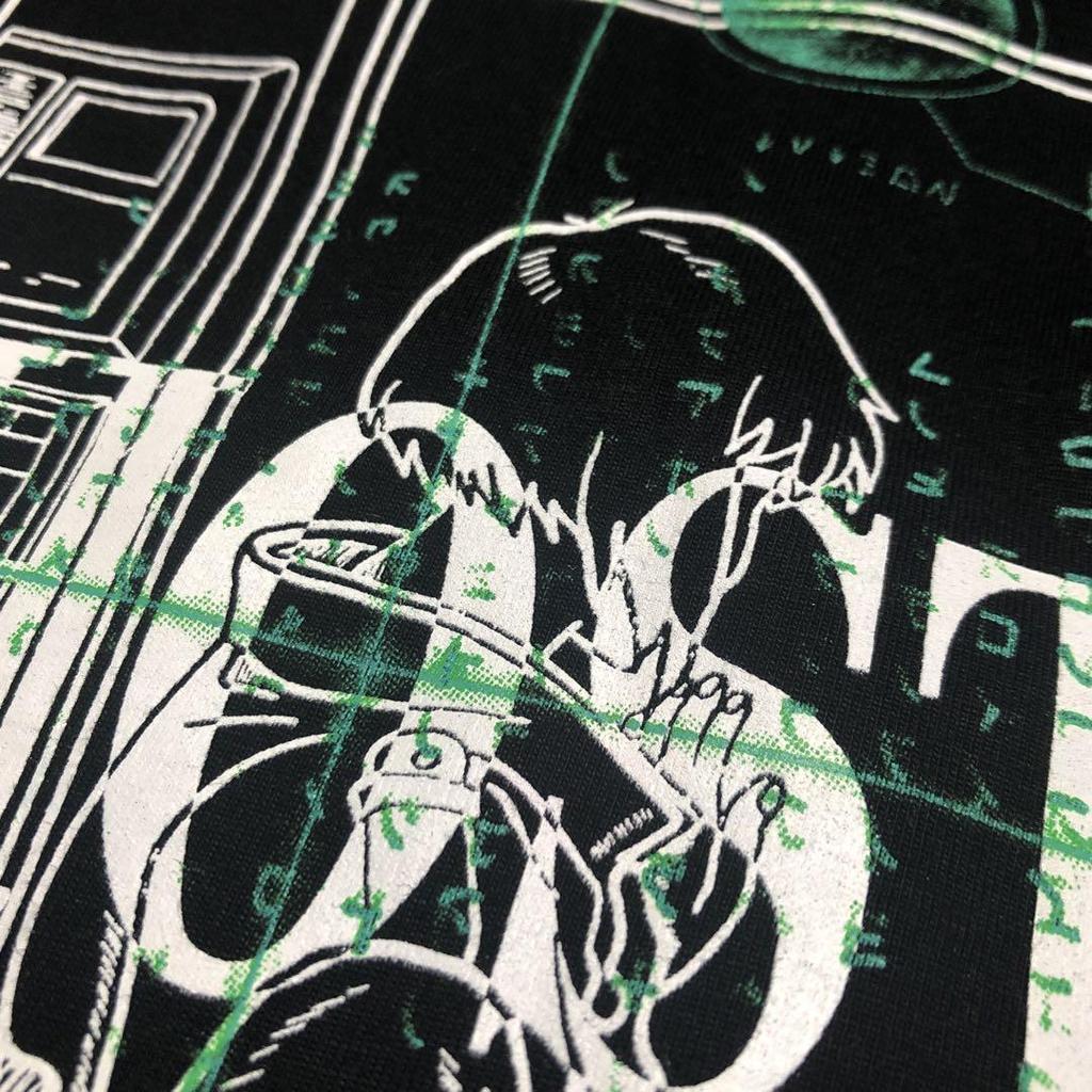 [USED] Ghost In the Shell GITS Anime Movie Vintage T-shirt Featuring Shiro Masamune and Motoko Kusanagi As the Major