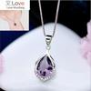Delysia King Temperament Gemstone Jewelry Waterdrop Amethyst Cuestion Cabbage ...