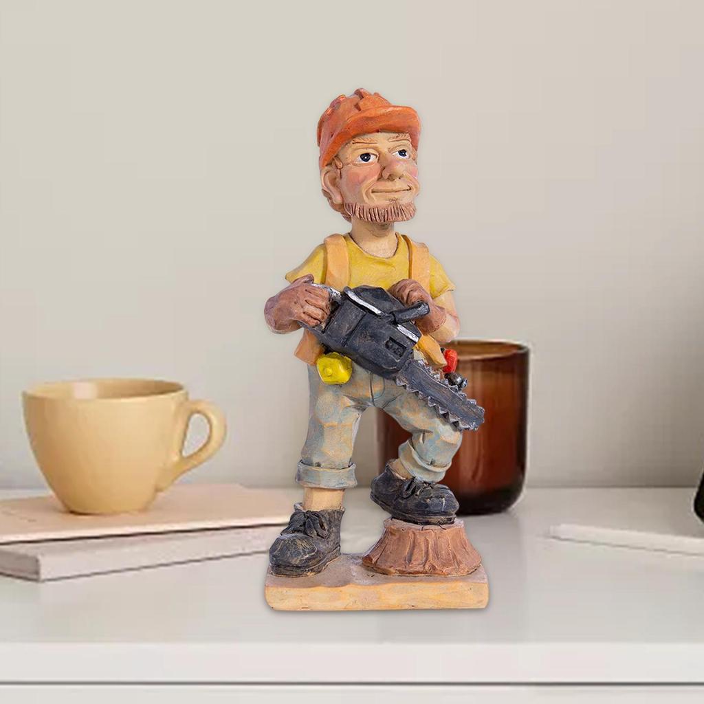 Professional People Figures Standing Figures Resin Doll Statues Sculpture for Table Centerpieces Rustic Cabinet Figures Decor