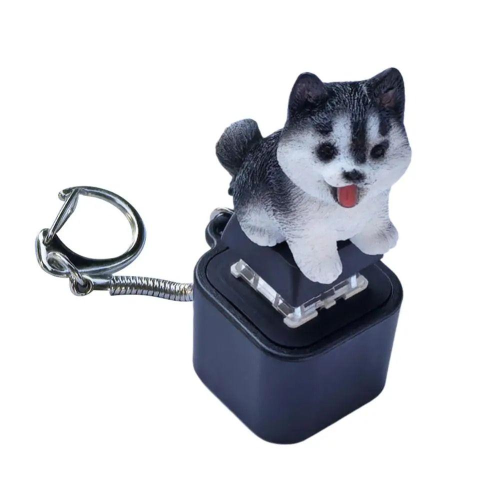 Luminous Keyboard Fidget Keychain Electronic Mechanical Keyboard Key Chain  Fun Gifts