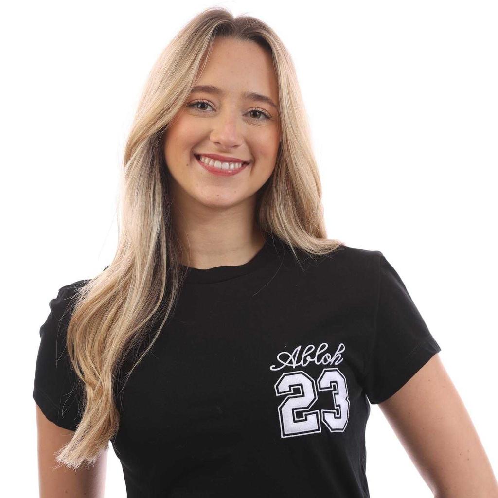 Off White Womens/Ladies Embroidered Fitted T-Shirt