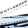 1Pcs New 3D ABS OUTLANDER Car Letter Front Head Hood Bonnet Grill Decals Emblem Badge Sticker Decal Styling Accessories