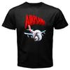 Черная футболка унисекс с логотипом Airplane Movie Logo