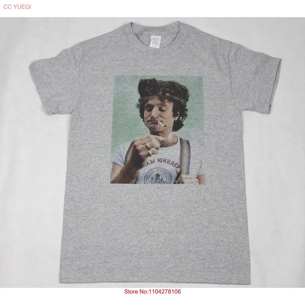 Robin Williams Grey T Shirt Sizes S 3xl Mork And Mindy Vintage Graphic Top For Everyday Wear Streetwear Unisex Casual