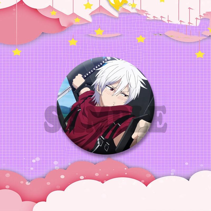 Plunderer Anime Soft Button Pins Licht Bach Jail Murdoch Cartoon Badge Anime Merchandise Round Brooch Bag Clothes Accessories