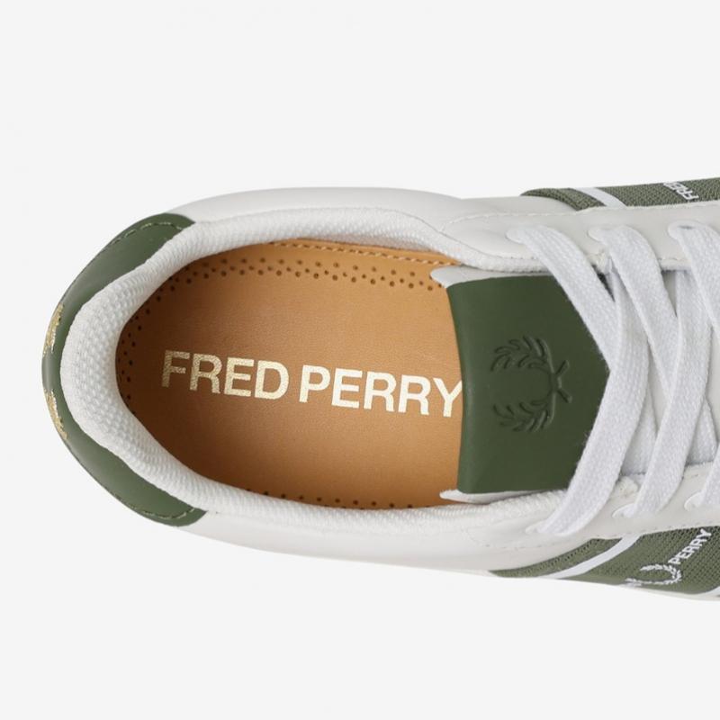 Fred Perry Унисекс Белые Кроссовки B721 Кожаные