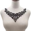 Embroidered Lace Collar V-Neck Butterfly Applique Women Embroidery Lace Neckline for Dress Gown Costumes DIY Sewing