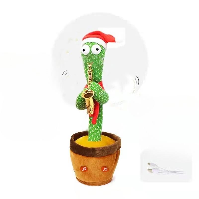 Home Decoration Hallowee Christmas Cactus For Home Magic Dancing Voice Swinging Twisting Music Song Funny Birthday Gift
