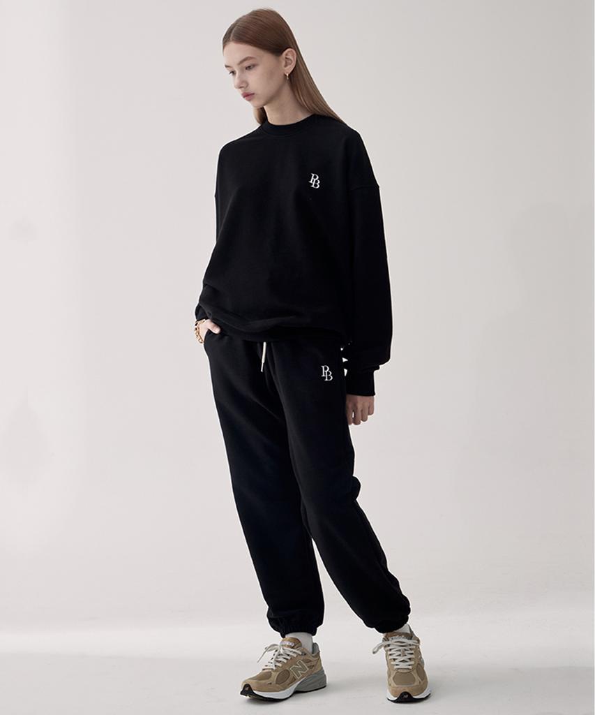 PAPERBOY [Set] Pb Logo Sweatshirt & Sweatpants Setup - Black