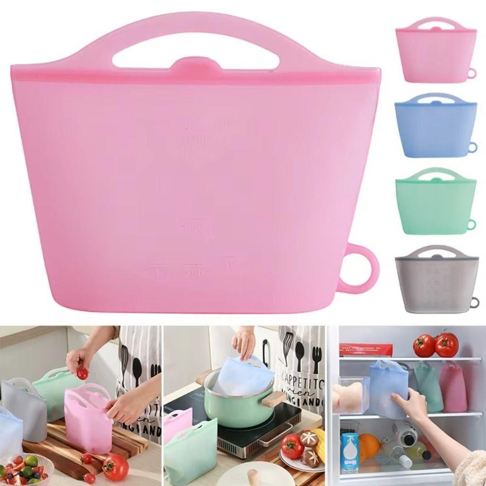 Self-Sealing Food Storage Bag Food-grade Silicone Food Packaging Bag Cooler Bags Picnic