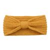 Плоская игла бант повязка на голову ручной работы шерстяная вязка повязка на голову женские аксессуары для волос осенне-зимняя теплая повязка на голову повязка на голову головной убор
