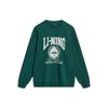 Li-Ning Sport Lifestyle Series Letter And Number Print Round Neck Pullover Sweatshirt Unisex Sweatshirt Dark-Green AWDTB59-7