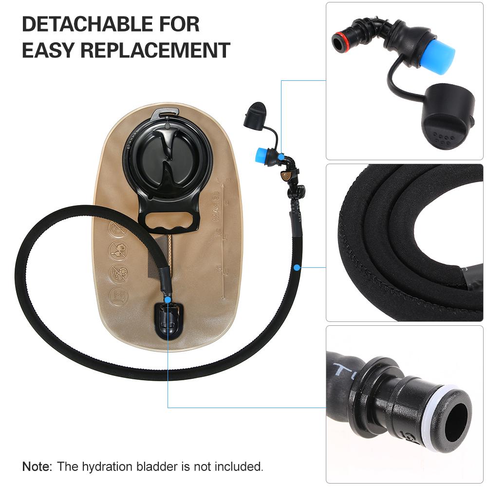 Hydration Bladder Tube with On-off Switch Hydration Pack Hose Replacement Hydration Pack Tube Clip