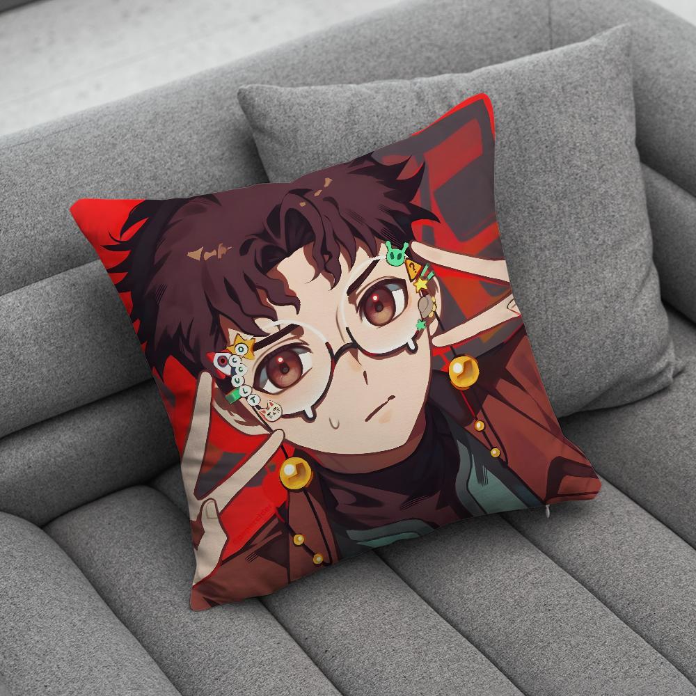 Anime DDandadan Pillow Case Soft Cushion Cases for Farmhouse Sofa Decor Home Decorations and Protector