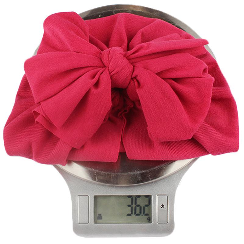 Детская шапка с большими бантами, однотонная весенне-осенняя детская шапка для девочек, мягкая эластичная детская шапка-тюрбан для малышей, шапка-бини