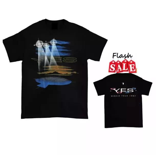 SALE 1984 Yes 90125 T-Shirt Tour Black Yes 99 Men Concert S-5xl Double Sided Unisex T-Shirt