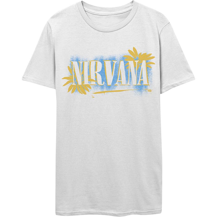 Nirvana-Kurt Cobain-All Apologies-White t-shirt