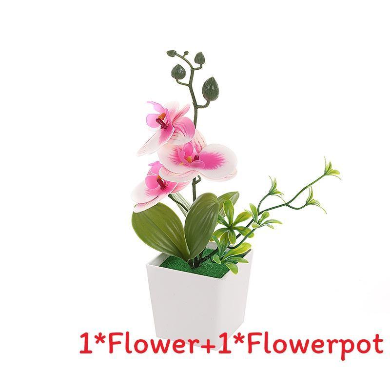 Faux Orchid Arrangement With Injection Molding For Table Centerpieces And Gifts