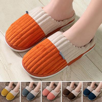 Кошачьи тапочки, плюшевая обувь для женщин, тапочки из мягкой хлопчатобумажной ткани на платформе