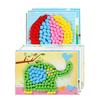2/4PCS Children DIY Pompom Stickers Toys Early Education Kids Puzzle Handmade Creative Painting for Girls Boys Gifts TMZ