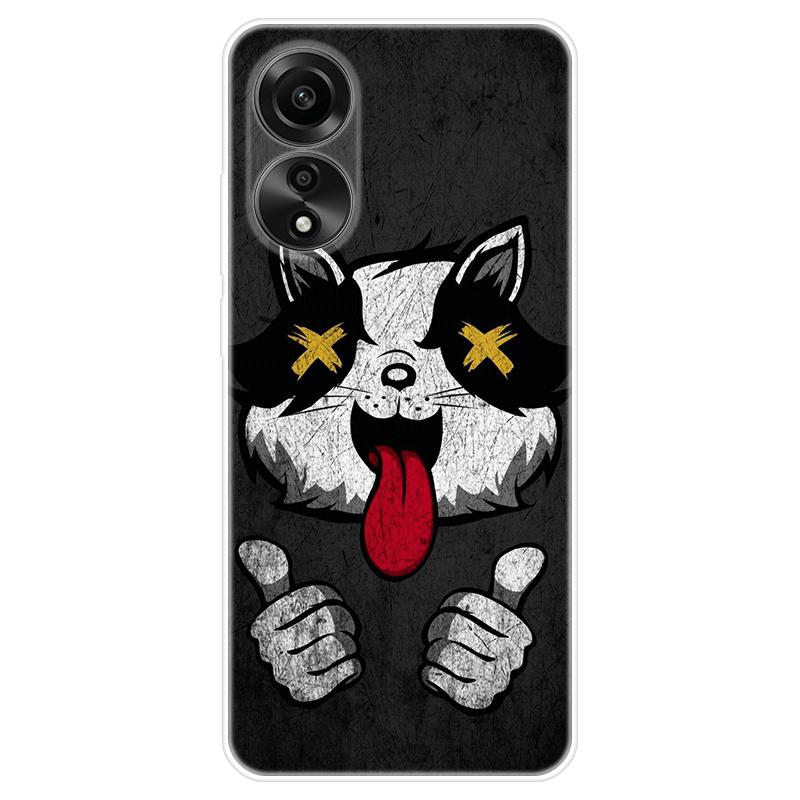 Для OPPO A58 A 58 4G чехол Мягкая силиконовая задняя крышка Мультяшный чехол для телефона Разнообразие