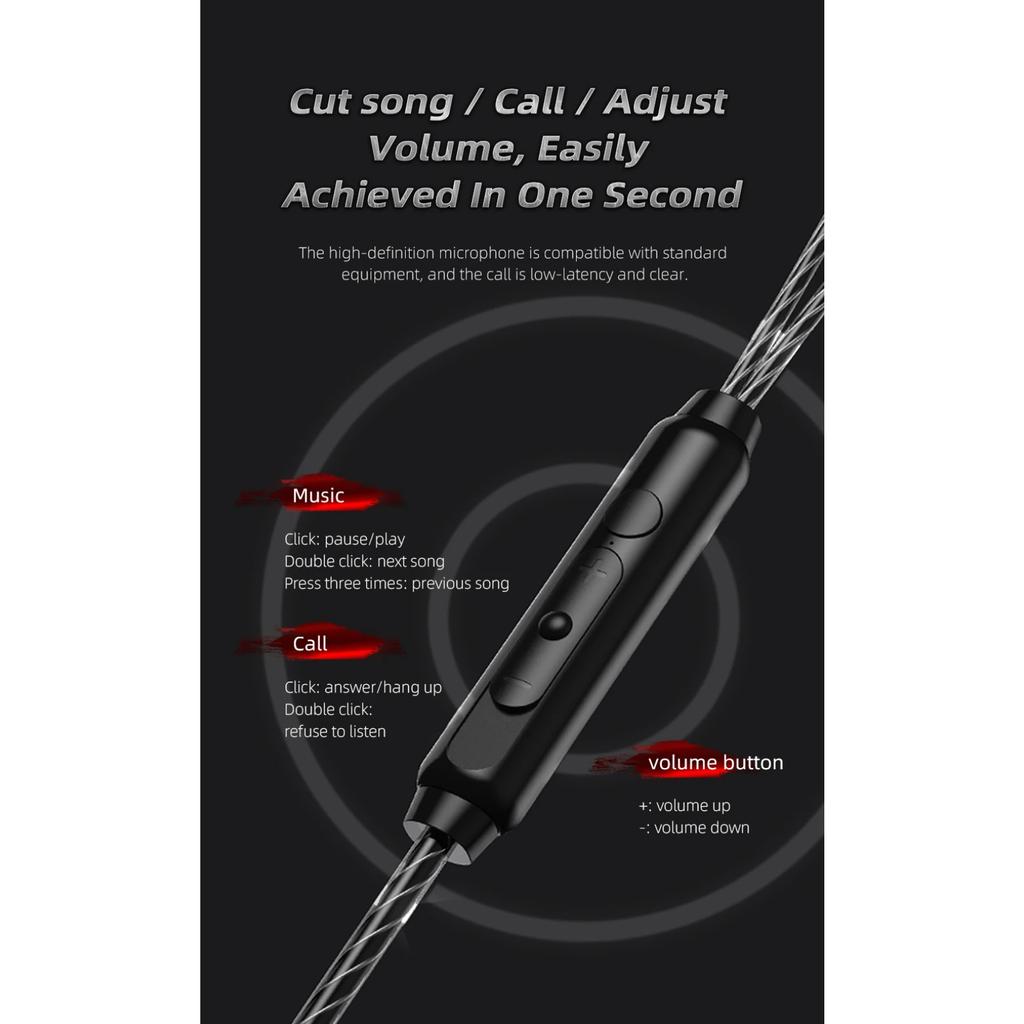 QKZ AK7 Медные Проводные Наушники HiFi Bass Stereo Super Clear Gaming Headset Music Sport 3,5 мм AUX Наушники-вкладыши с микрофоном