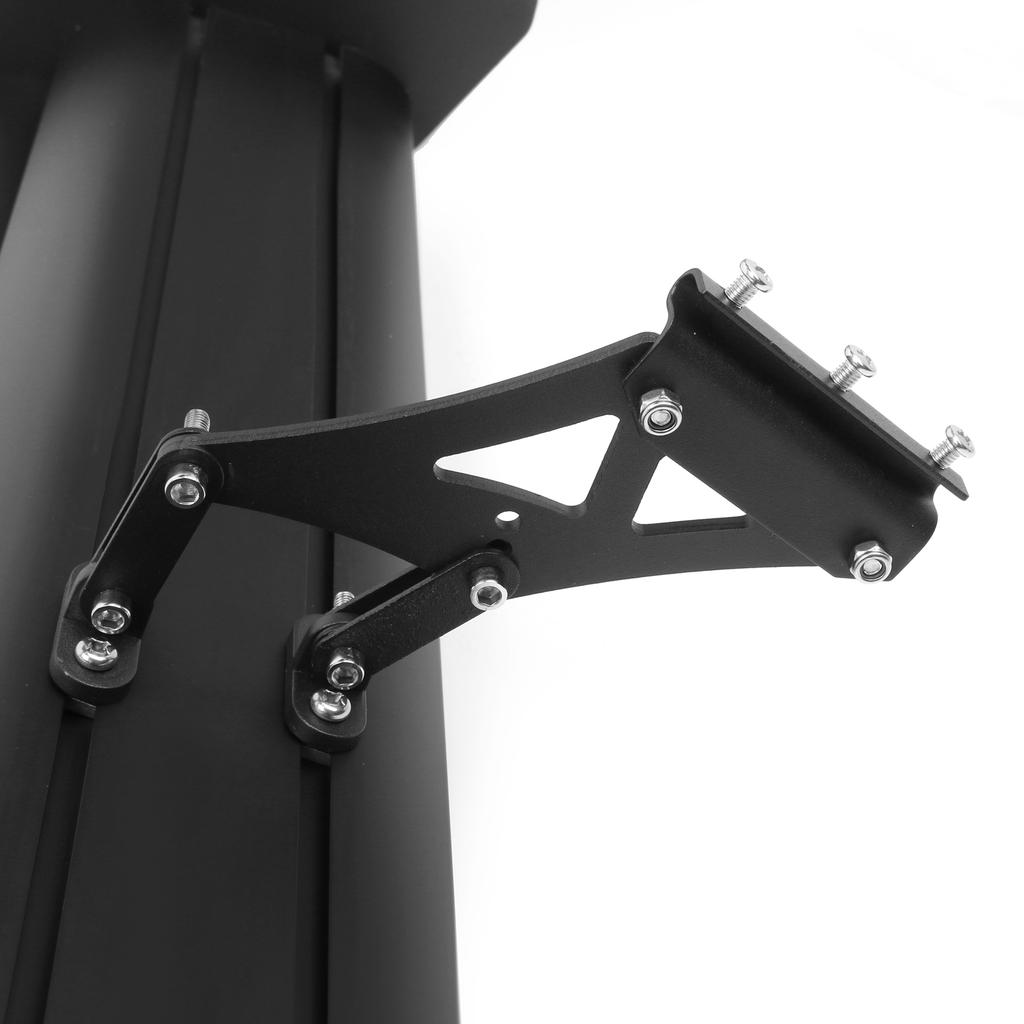 Универсальный алюминиевый регулируемый двухъярусный GT спойлер на крышку багажника, черный