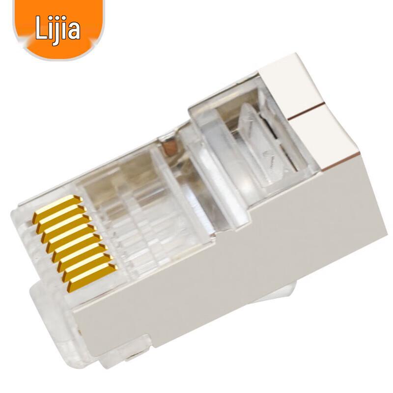 LIJIA Экранированные разъемы RJ45 для сетевых кабелей Cat6