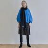 Wool knit muffler - BLACK