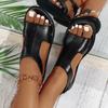 Large Size Women's Shoes Ladies Flat Sandals Beach Slippers Summer