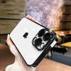 Прозрачный чехол с покрытием для iPhone 17 Air 16 15 14 13 12 Pro Max Plus 13 Mini Защита всей камеры Силиконовая крышка Capa