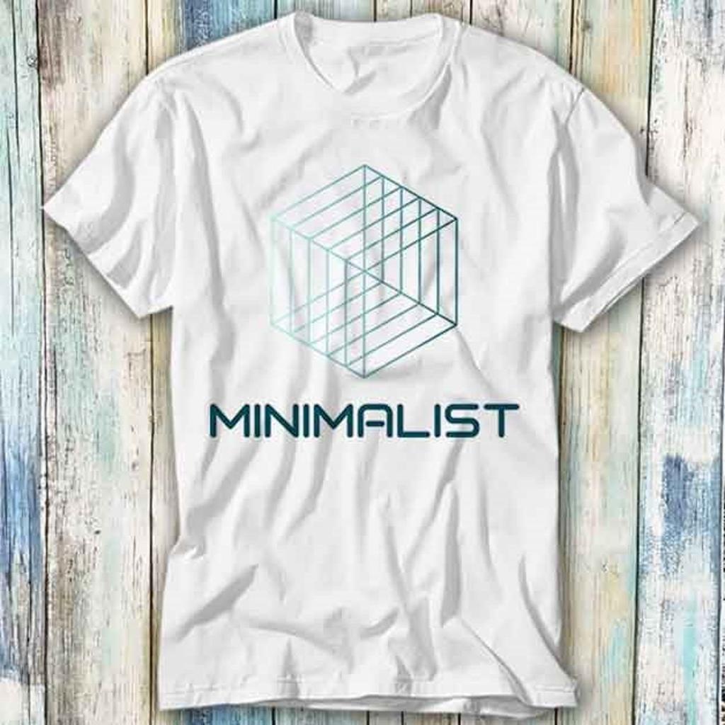 Minimalist Minimal Simple Basic T Shirt Meme Gift Funny Top Tee Style Unisex Gamer Movie Music 959
