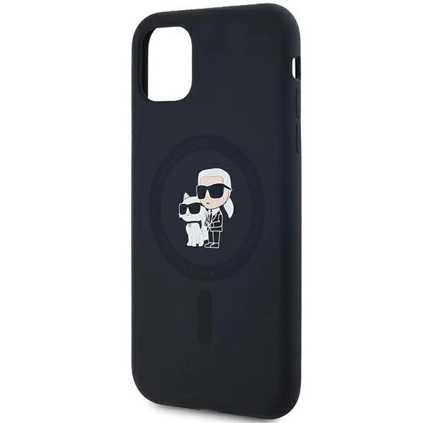 Karl Lagerfeld Силиконовый чехол Karl&Choupette Magsafe для iPhone 11 / Xr - черный