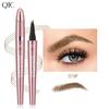 New Rose Gold Four-Pronged Eyebrow Pencil, Wild Water Eyebrow Pencil, Long-Lasting Waterproof And Non-Smudging Liquid Eyebrow Pencil.