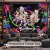 Wall Hanging Tapestry Custom NameSplatoon Pattern Personalized Printed Fabric Wall Decor