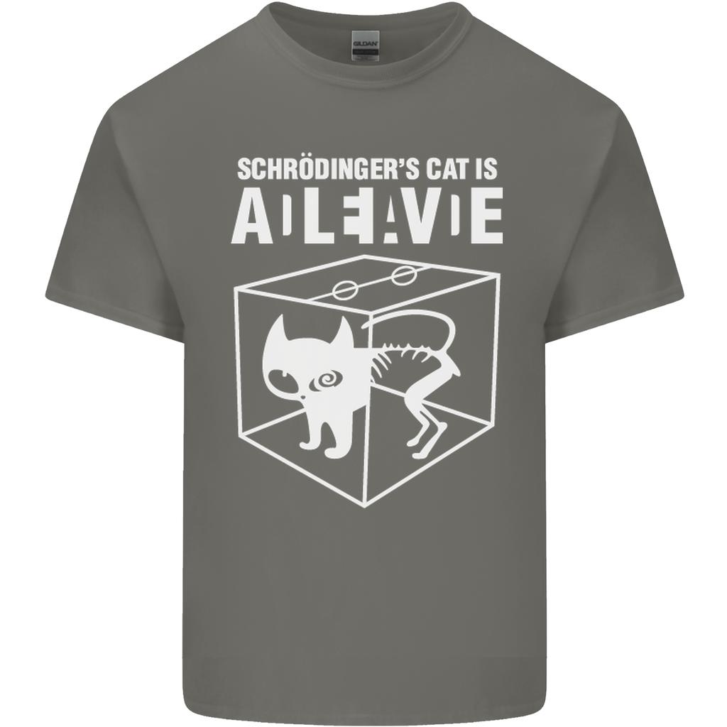 Schrodingers Cat Science Geek Nerd Unisexs Light Cotton TShirt