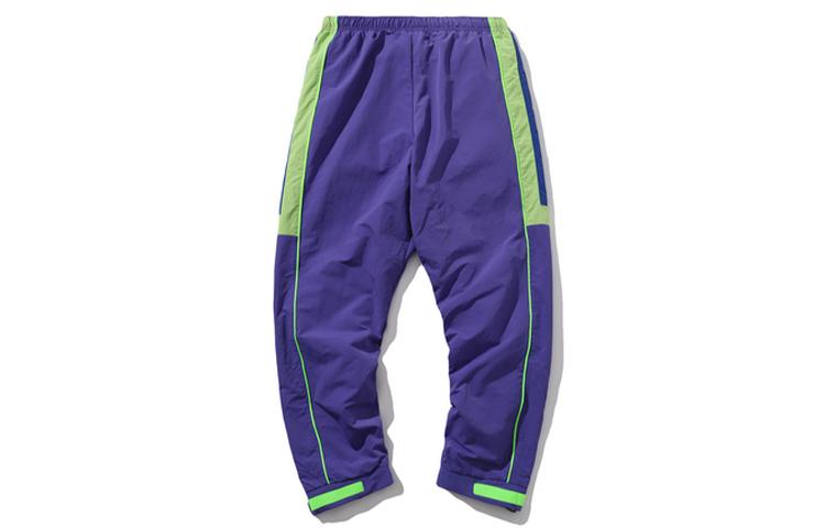Li Ning Knitted Sweatpants Unisex Free Purple Moderate Straight Fit Pants AKXP021-3