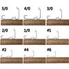 200 шт. крючок с узким зазором для каролинской установки, мягкий крючок для наживки для ловли окуня, крючки для привязывания окуня 5/0 4/0 2/0 2 4 6
