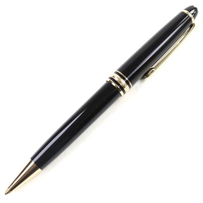 Отличная шариковая ручка MONTBLANC Meisterstck Classic с гравировкой логотипа Белая звезда, поворотный механизм, б/у