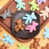100pcs 33x30mm Matte Bear Loose Beads Fashion DIY Jewelry Making Accessories Necklace Bracelet Pendant