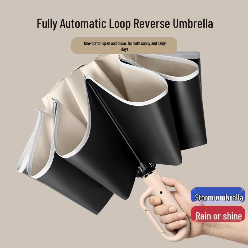 Nanqiao Creative Ring Buckle Fully Automatic UV Protection Folding Umbrella