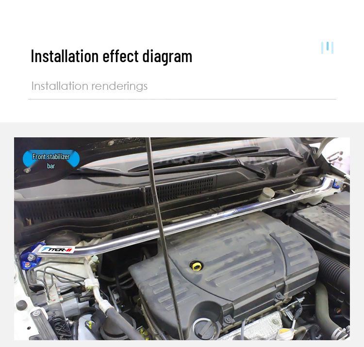 Beidou Star Vitara Swift C-Pillar X-Brace Chassis Reinforcement Bar