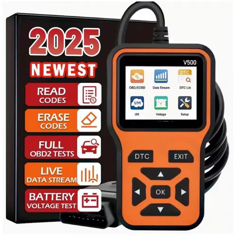 Компактный OBD2 Диагностический Инструмент для Автомобиля Читает Коды Неисправностей Двигателя Для Многих Автомобилей Сканер Кодов с Тестированием Напряжения
