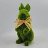 Easter Rabbit Green Bunny Rustic Decoration Decor Indoor Figurine Miniature Patio