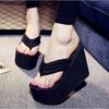 Fashion Women Fashion Slippers Super High Heels Beach Flip Flops Soft EVA Summer Shoes Woman Platform Slides 11CM Ladies Sandals SH07021