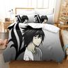 Новый комплект постельного белья Death Note Single Twin Full Queen King Size Bed Set Adult Kids Bedroom Duvet Cover Sets 3D Anime Bed Sheet Set