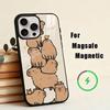 Cute K-Kawaii Capybara   Phone Case For iPhone17,16,15,14,13,12,11 Plus,Pro Magnetic with Magsafe Wireless Charging