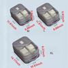 Travel Shoe Organizer Bag Portable 3 Layers Storage Pouch Luggage Accessory for Outdoor Trips Dustproof Space-Saving Shoe Bag