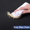Elastic Square Table Cover Solid Color Table Protector Durable Stain-Resistant Tablecloth  Banquet